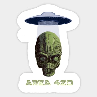 Alien Area 420 Kush Zone Sticker